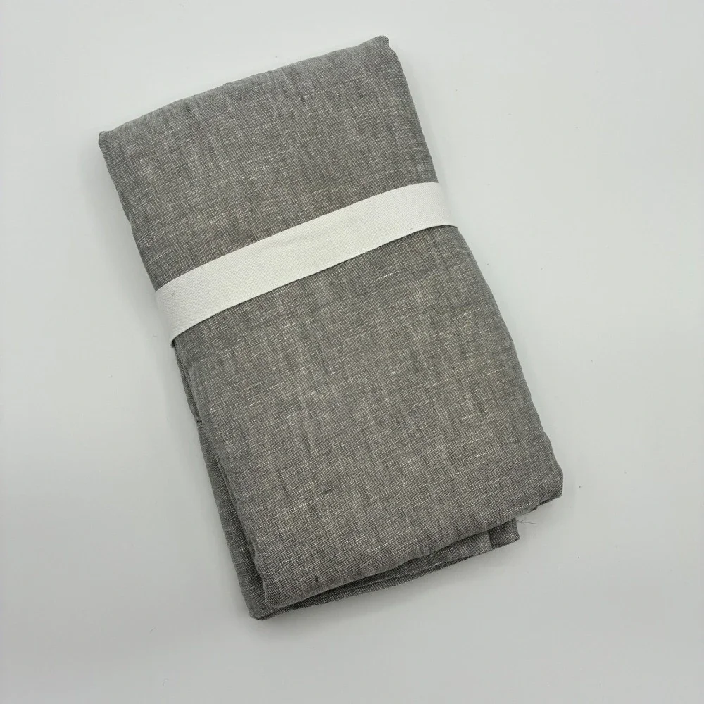 NWT Pottery Barn Belgian Flax Linen Pillowcases Set of 2 Standard Flagstone Gray